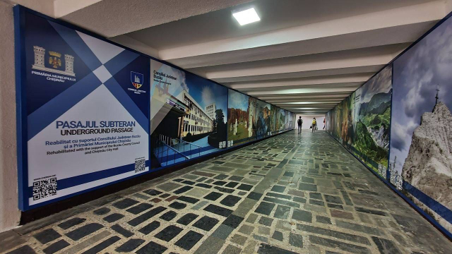 Подземный переход "Бузэу" на пересечении бульвара Дечебал и улицы Николае Титулеску в столице 