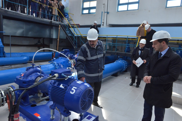 Сдача в эксплуатацию 8 насосных станций питьевой воды и сточных вод муниципия Кишинэу