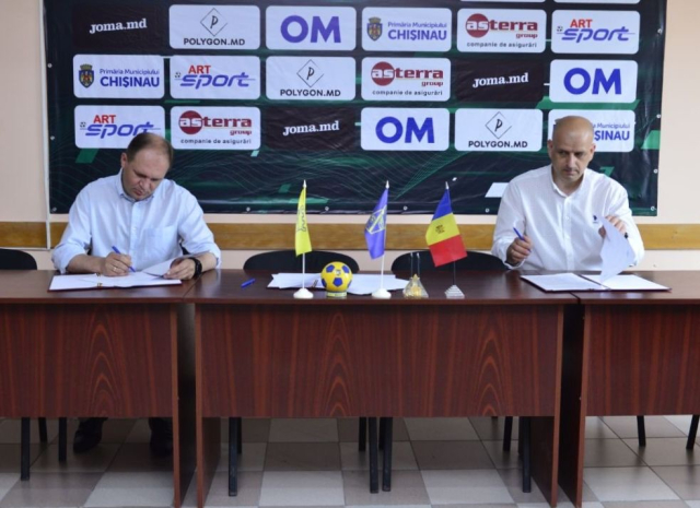 The signing of the collaboration agreement between Chisinau City Hall and the Sports Club for Children and Youth "Buiucani"
