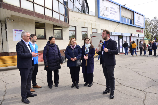 The visit of the UNHCR Moldova representative to the Patria LukOil Municipal Refugee Placement Center