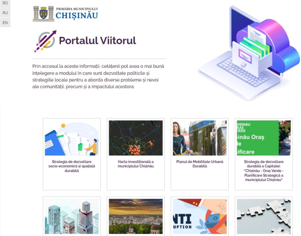 Documente care definesc viziunea de lungă durată a capitalei pot fi accesate pe pagina http//:www.viitorul.chisinau.md