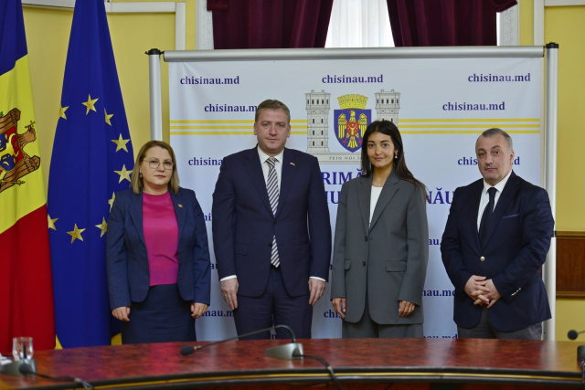 The courtesy visit of the new Ambassador of Georgia to the Republic of Moldova to the Chisinau City Hall